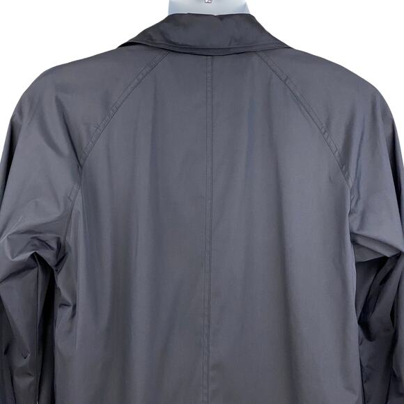 Fleet Street Full Length Trench Coat Black 10 - Picture 4 of 10